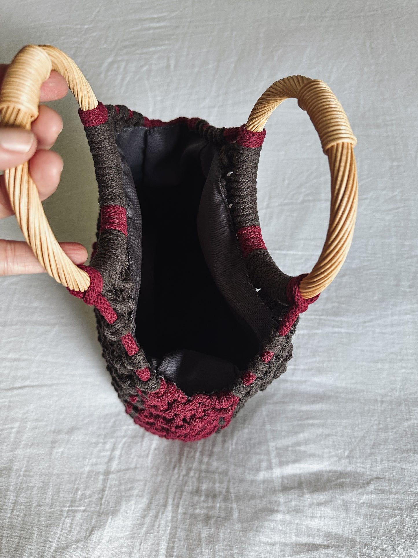 Cherry Wine basket Bag