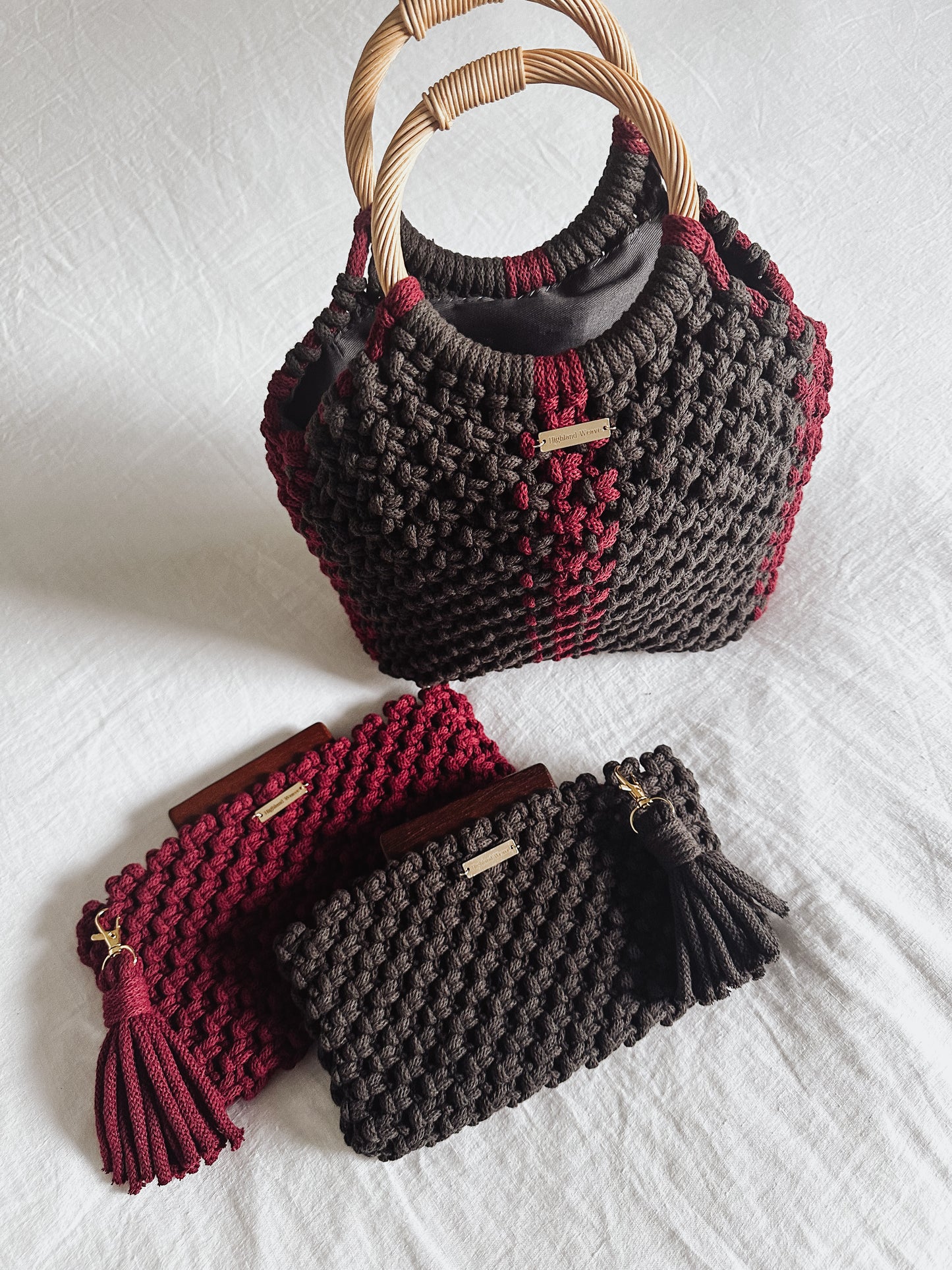 Cherry Wine basket Bag