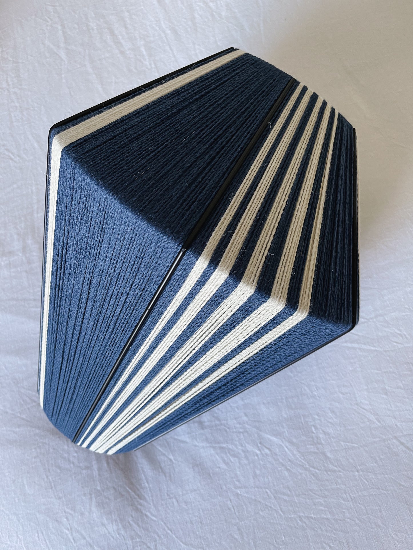 Navy & Natural Woollen Pendant Light