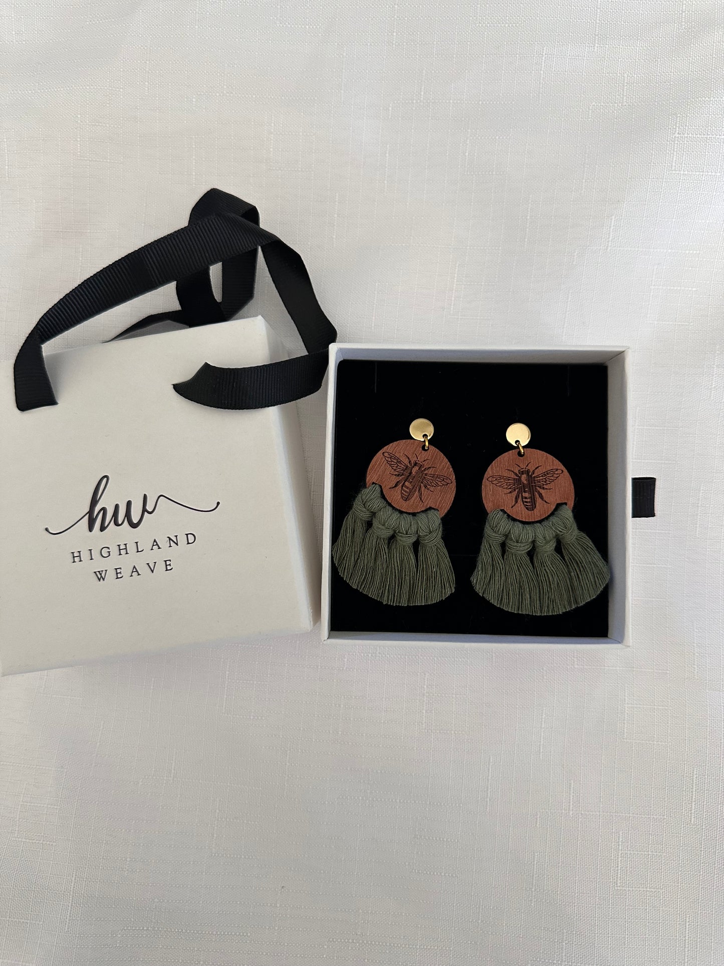 Highland Weave Earrings- Gold Studs