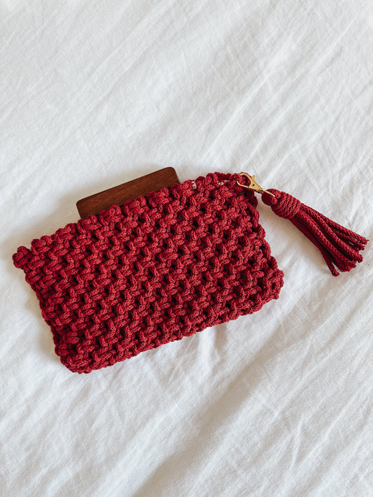 Ruby Red Clutch