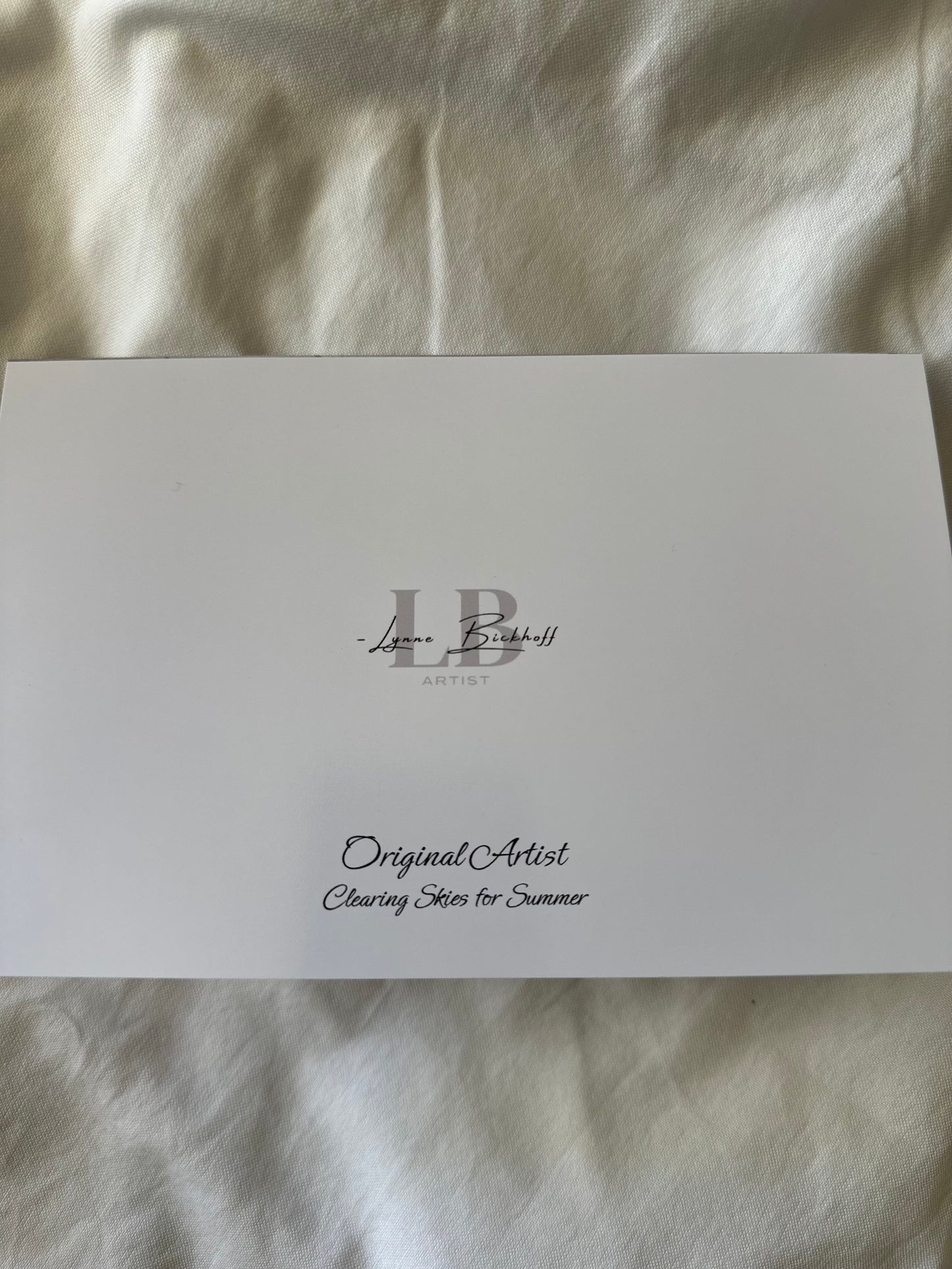 Blank Gift Cards from Artist Lynne Bickhoff