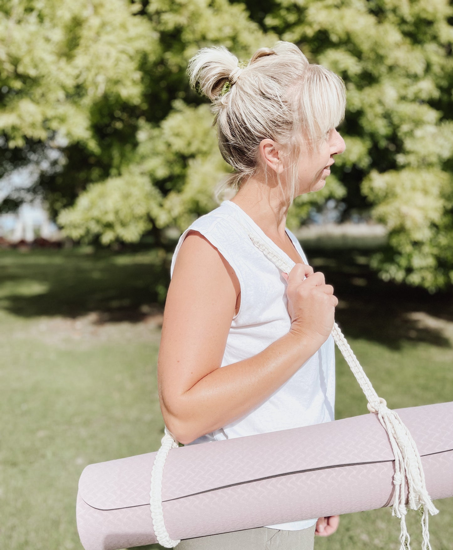 Exercise mat strap