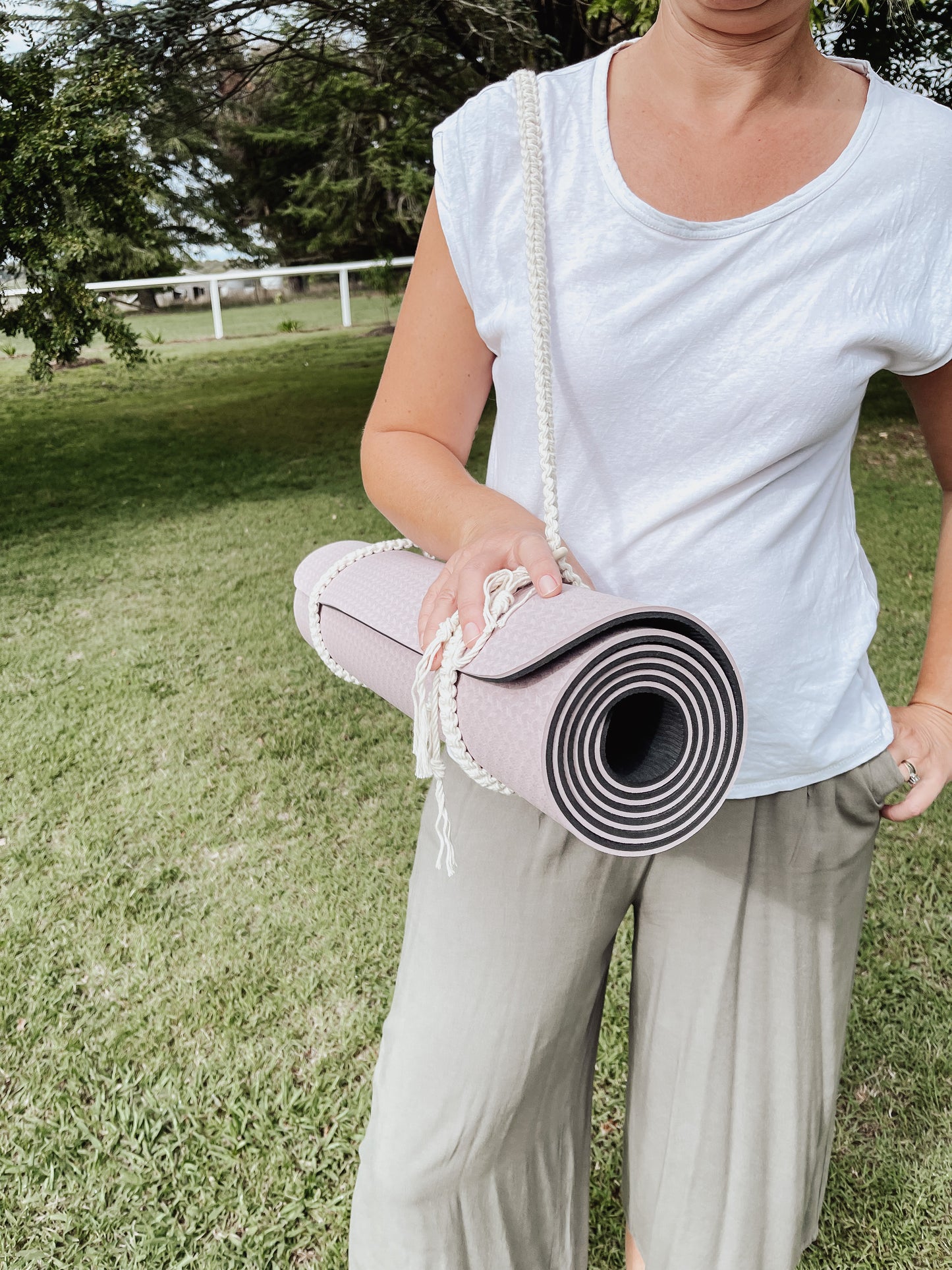 Exercise mat strap