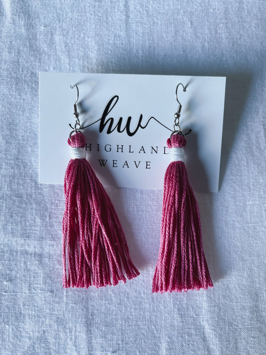 Hot Pink Tassels