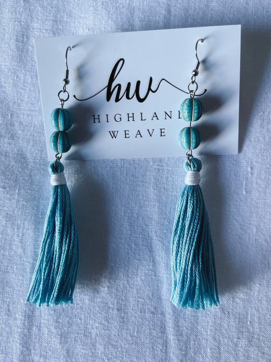 Turquoise Tassels